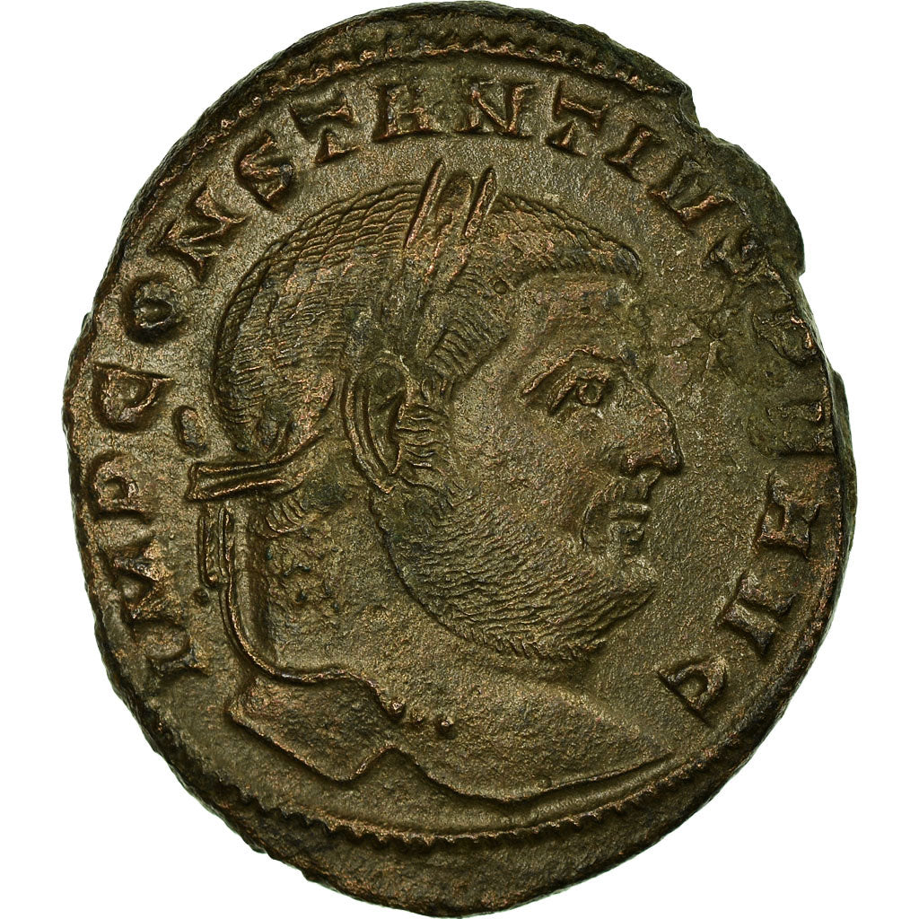 Coin, Constantius I, Follis, Aquileia, EF(40-45), Bronze, RIC:60A