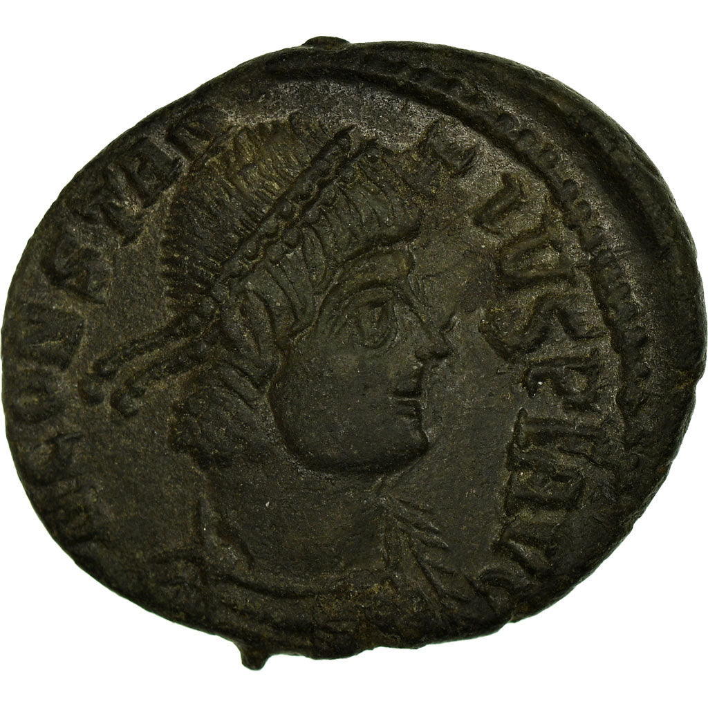 Coin, Constantius II, Maiorina, 348-350, Trier, AU(55-58), Copper, RIC:214