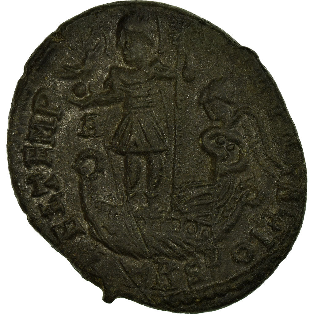 Coin, Constantius II, Maiorina, 348-350, Trier, AU(55-58), Copper, RIC:214