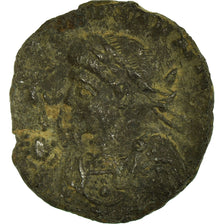 Coin, Constantine II, Nummus, Trier, Gallic imitation, F(12-15), Copper