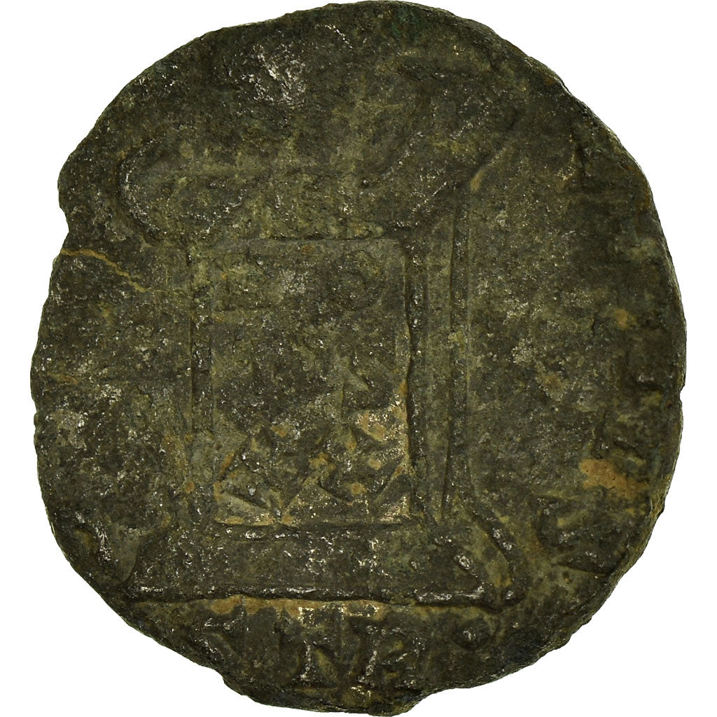 Coin, Constantine II, Nummus, Trier, Gallic imitation, F(12-15), Copper
