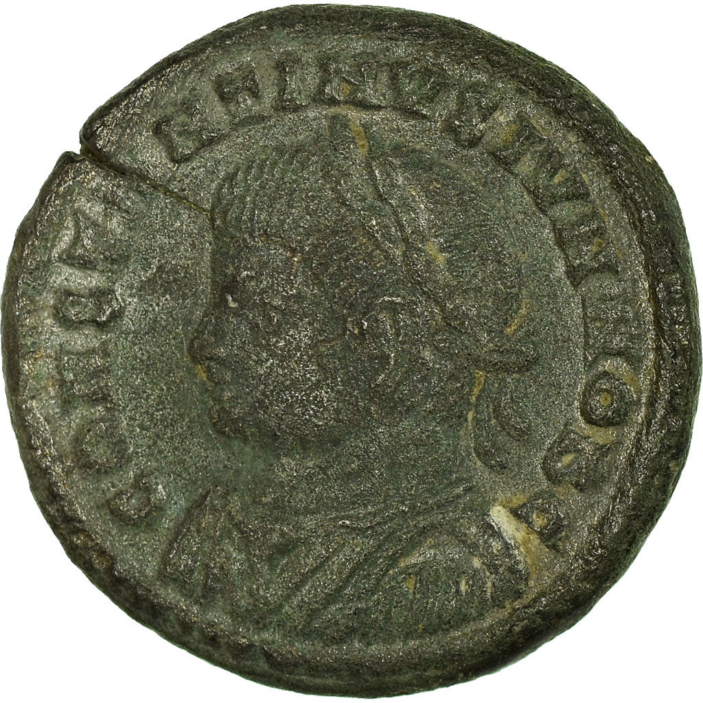 Monnaie, Constantin II, Nummus, Lyon - Lugdunum, TB+, Cuivre, RIC:221