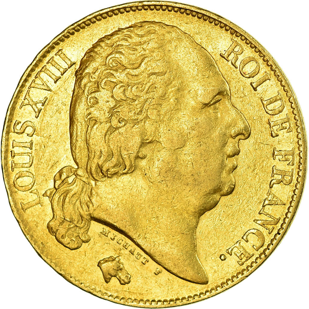 Monnaie, France, Louis XVIII, Louis XVIII, 20 Francs, 1819, Paris, TTB, Or