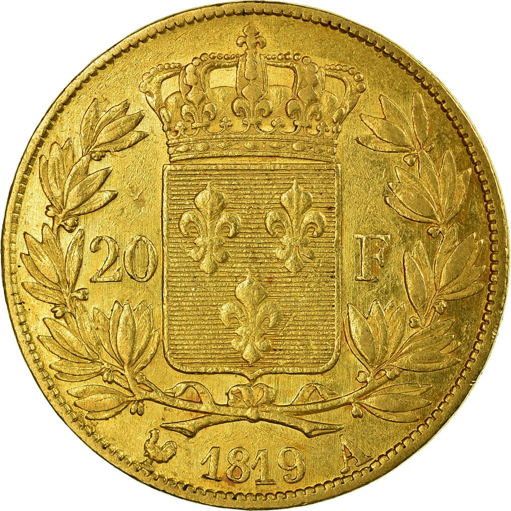 Monnaie, France, Louis XVIII, Louis XVIII, 20 Francs, 1819, Paris, TTB, Or