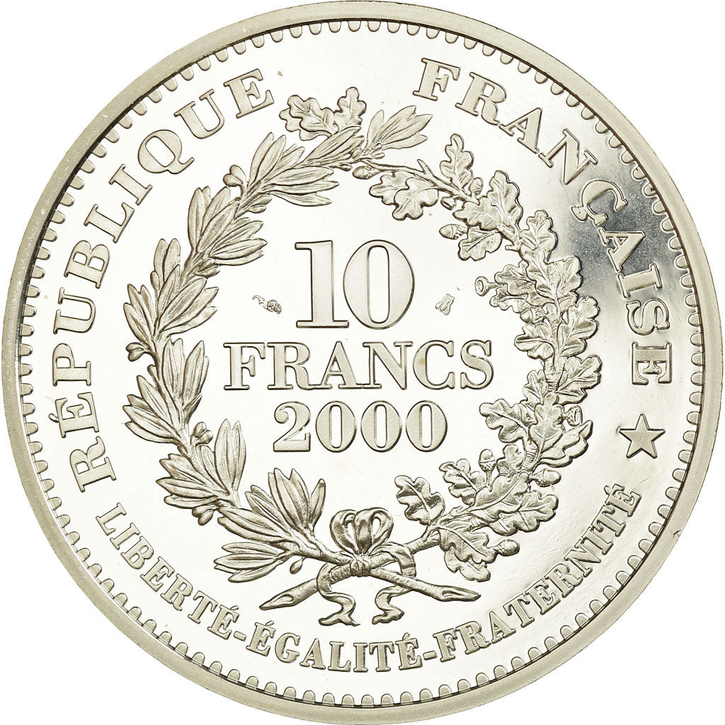 Coin, France, 10 Francs, 2000, Paris, MS(65-70), Silver, KM:1231
