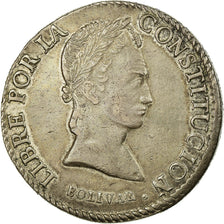Moneda, Bolivia, 8 Soles, 1845, Potosi, MBC+, Plata, KM:103