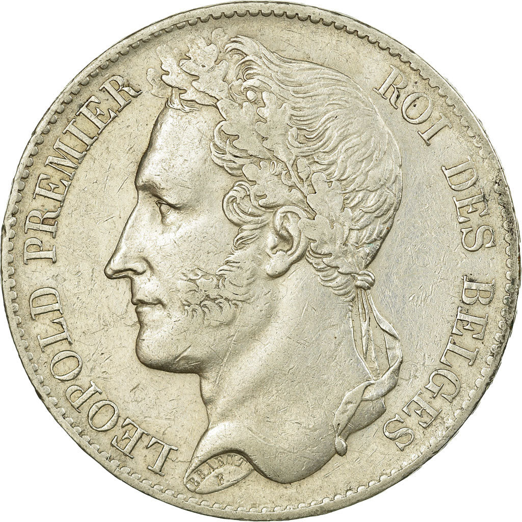 Coin, Belgium, Leopold I, 5 Francs, 5 Frank, 1849, EF(40-45), Silver, KM:3.2