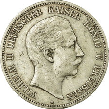 Coin, German States, PRUSSIA, Wilhelm II, 5 Mark, 1901, Berlin, VF(30-35)