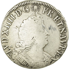 Munten, Frankrijk, Louis XIV, 1/4 Écu aux palmes, 1/4 Ecu, 1694, Strasbourg