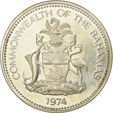 Coin, Bahamas, Elizabeth II, 5 Dollars, 1974, Franklin Mint, U.S.A., MS(63)