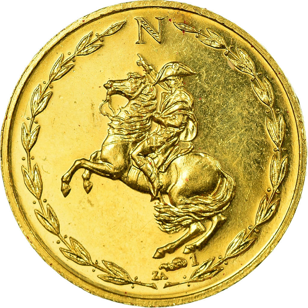 Francja, Medal, Napoléon Bonaparte, Bicentenaire, 1969, MDP, MS(63), Złoto