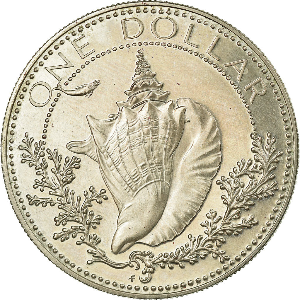 Coin, Bahamas, Elizabeth II, Dollar, 1974, Franklin Mint, U.S.A., MS(65-70)