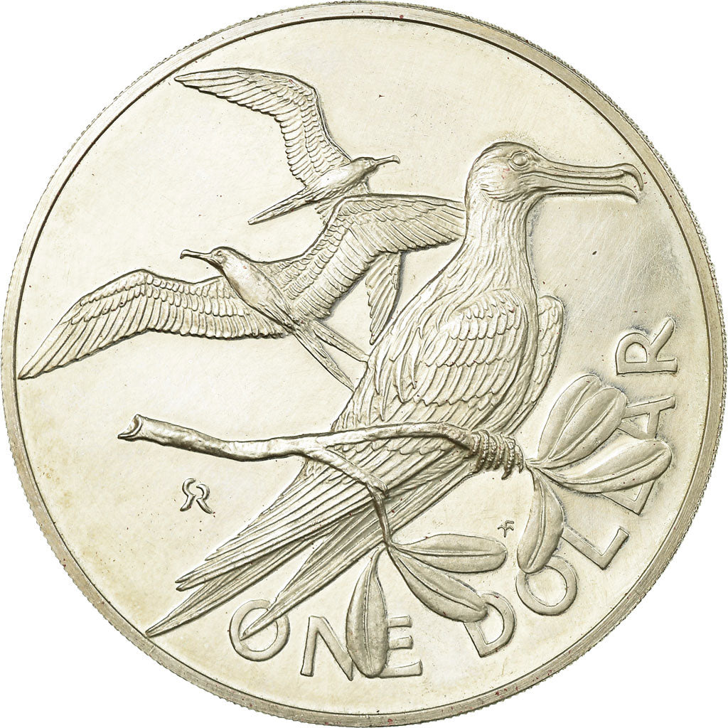 Coin, BRITISH VIRGIN ISLANDS, Elizabeth II, Dollar, 1974, Franklin Mint, U.S.A.