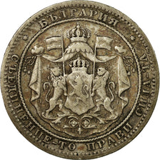 Coin, Bulgaria, Alexander  I, Lev, 1882, EF(40-45), Silver, KM:4