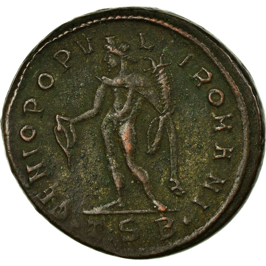 Munten, Maximus Hercules, Follis, Thessalonica, ZF, Koper, RIC:19b