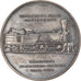 Switzerland, Medal, 125 Jahre Schweizer Eisenbahnen, Lokomotive Spluegen