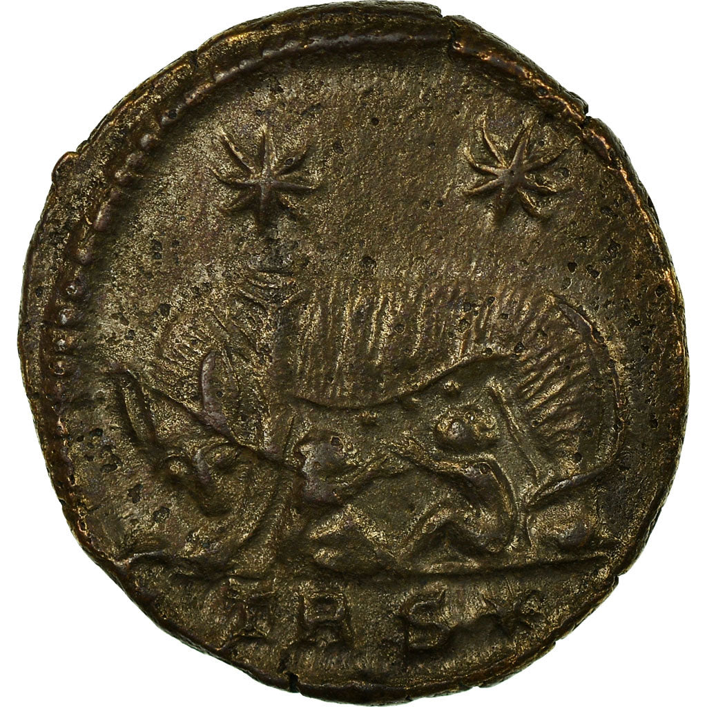 Coin, Roma, City Commemoratives, Nummus, Trier, EF(40-45), Copper, RIC:547