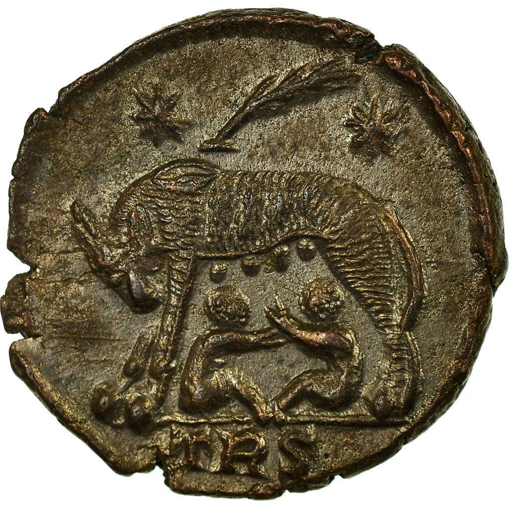 Coin, Roma, City Commemoratives, Nummus, Trier, EF(40-45), Copper, RIC:561