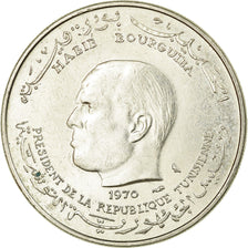 Münze, Tunesien, Dinar, 1970, Paris, VZ+, Silber, KM:302