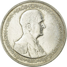 Coin, Hungary, 5 Pengö, 1930, Budapest, VF(20-25), Silver, KM:512.1