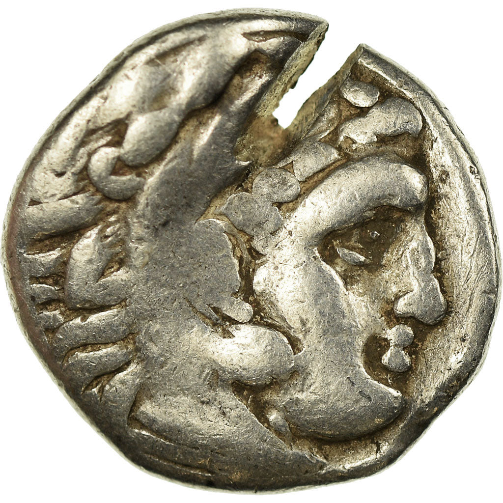 Moneda, Kingdom of Macedonia, Alexander III, Drachm, Lampsakos, BC+, Plata