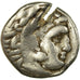 Moeda, Reino da Macedónia, Alexander III, Drachm, Lampsakos, VF(20-25), Prata