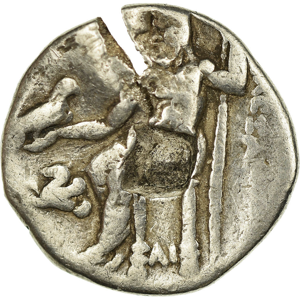 Moneda, Kingdom of Macedonia, Alexander III, Drachm, Lampsakos, BC+, Plata