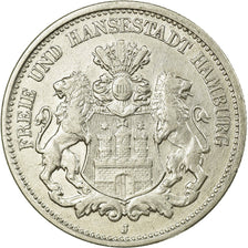 Münze, Deutsch Staaten, HAMBURG, 2 Mark, 1907, Hamburg, SS, Silber, KM:612