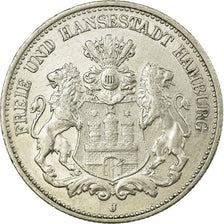Münze, Deutsch Staaten, HAMBURG, 2 Mark, 1906, Hamburg, SS+, Silber, KM:612