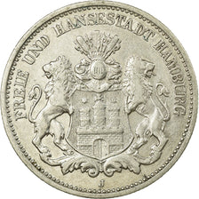 Moneta, Stati tedeschi, HAMBURG, 2 Mark, 1904, Hamburg, BB, Argento, KM:612