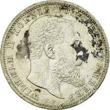 Coin, German States, WURTTEMBERG, Wilhelm II, 5 Mark, 1903, Freudenstadt