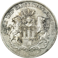 Monnaie, Etats allemands, HAMBURG, 3 Mark, 1914, Hamburg, TB+, Argent, KM:620