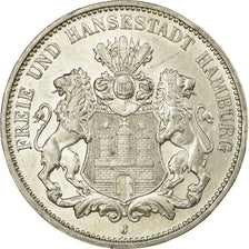 Coin, German States, HAMBURG, 3 Mark, 1911, Hamburg, AU(50-53), Silver, KM:620