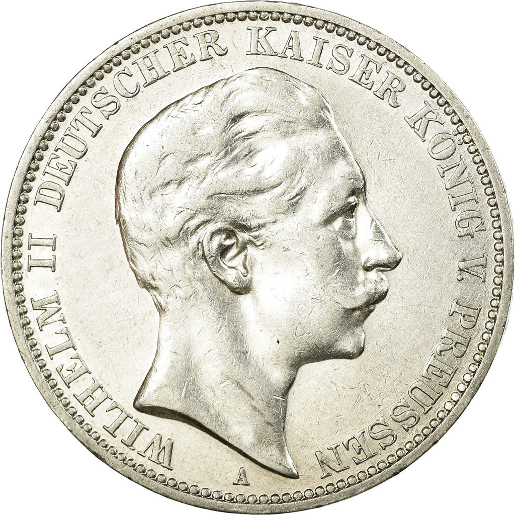 Münze, Deutsch Staaten, PRUSSIA, Wilhelm II, 3 Mark, 1910, Berlin, VZ, Silber
