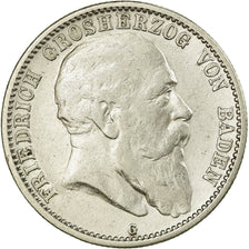 Moneda, Estados alemanes, BADEN, Friedrich I, 2 Mark, 1903, Stuttgart, MBC