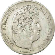 Monnaie, France, Louis-Philippe, 5 Francs, 1839, Strasbourg, TB+, Argent