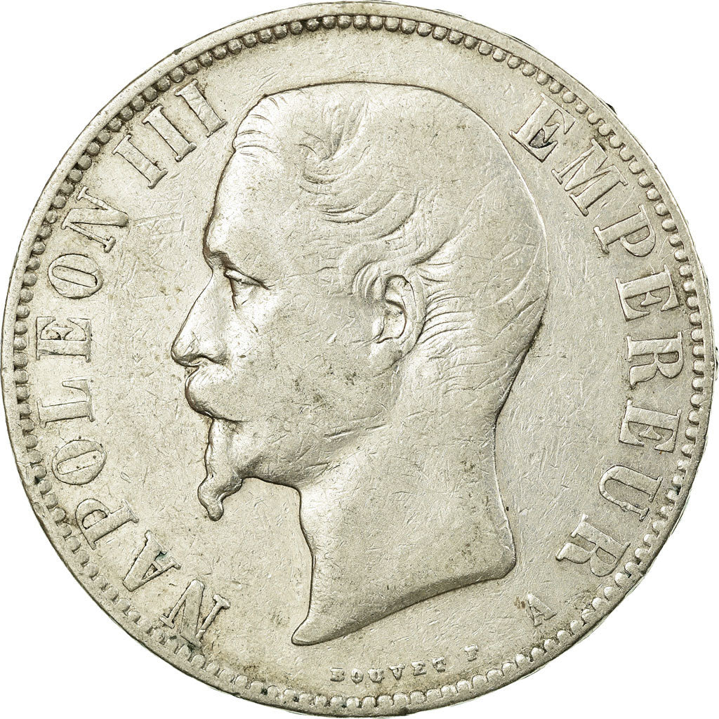 Coin, France, Napoleon III, Napoléon III, 5 Francs, 1856, Paris, VF(20-25)