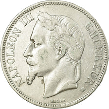 Coin, France, Napoléon III, 5 Francs, 1868, Strasbourg, EF(40-45), Silver