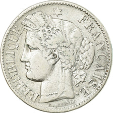Moneta, Francia, Cérès, 2 Francs, 1850, Paris, MB, Argento, KM:760.1