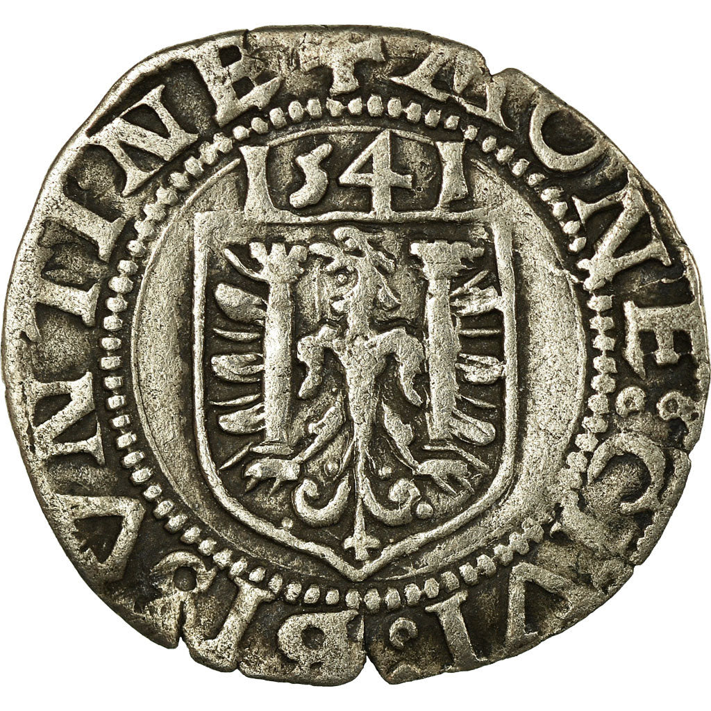 Moneta, STATI FRANCESI, Carolus, 1541, Besançon, BB+, Argento, Boudeau:1292