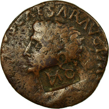 Münze, Claudius, As, 42, Rome, Countermark, S, Kupfer, RIC:100