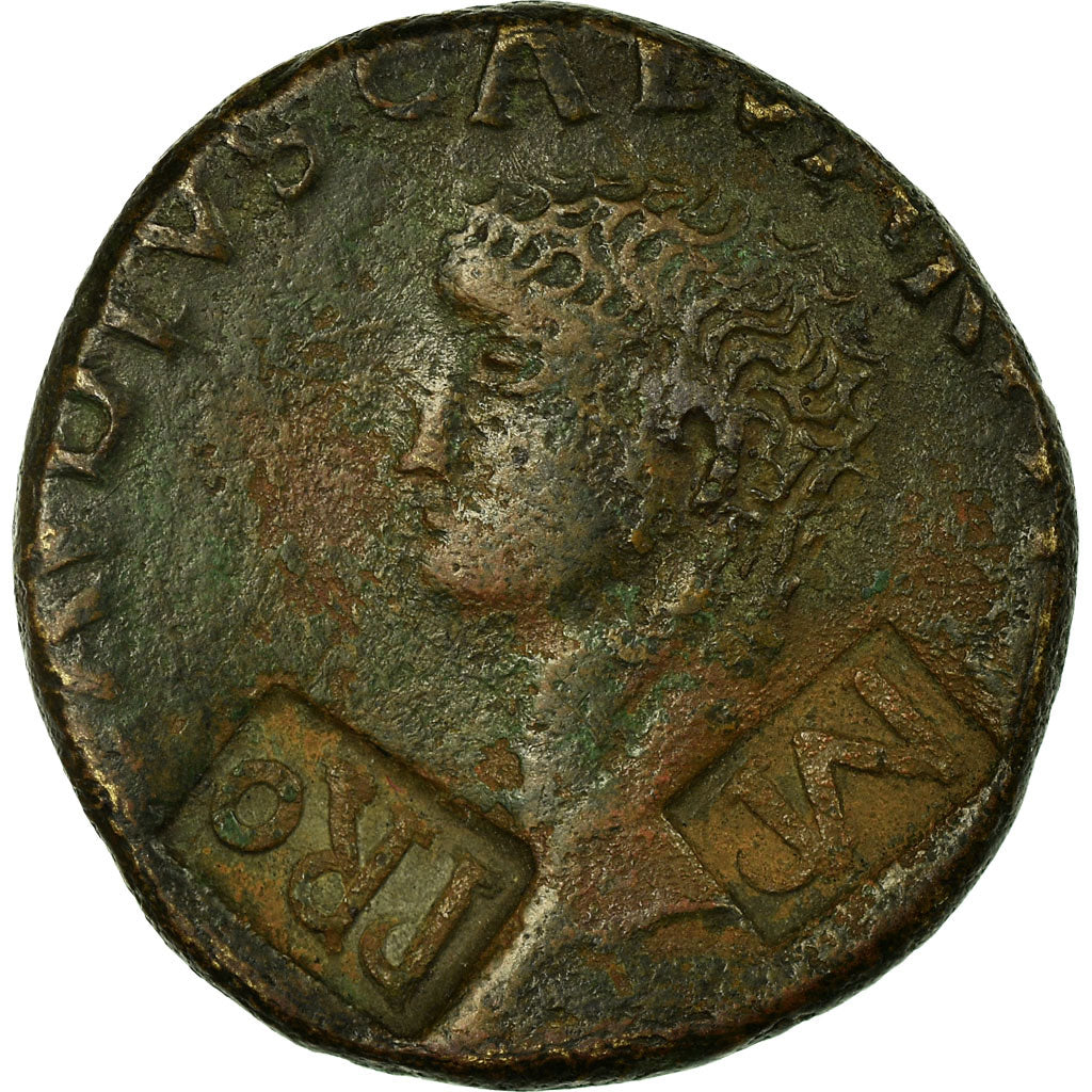Monnaie, Claude, As, 41-45, Rome, Countermark, TB+, Bronze, RIC:128