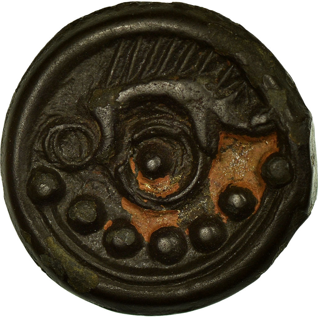 Coin, Suessiones, Potin, AU(55-58), Potin, Delestrée:530
