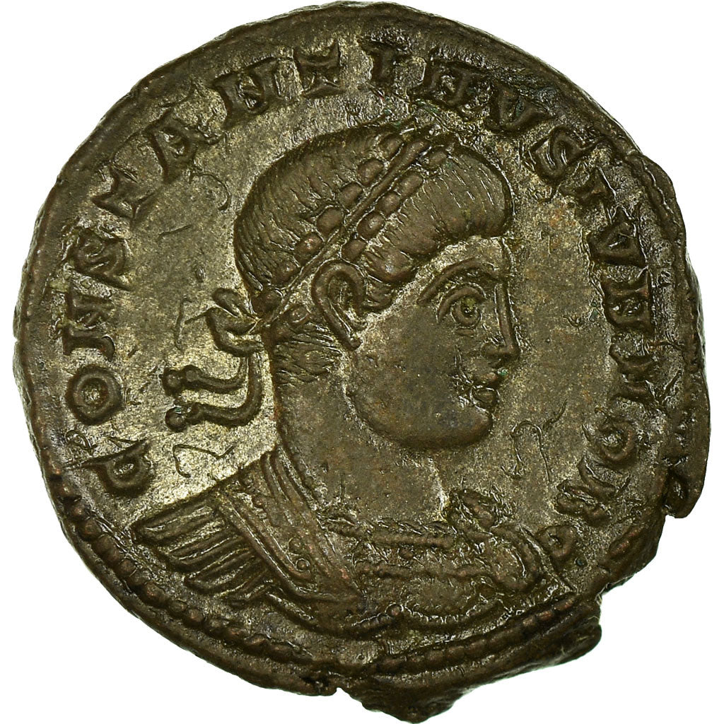 Coin, Constantine II, Nummus, Trier, AU(55-58), Copper, RIC:254