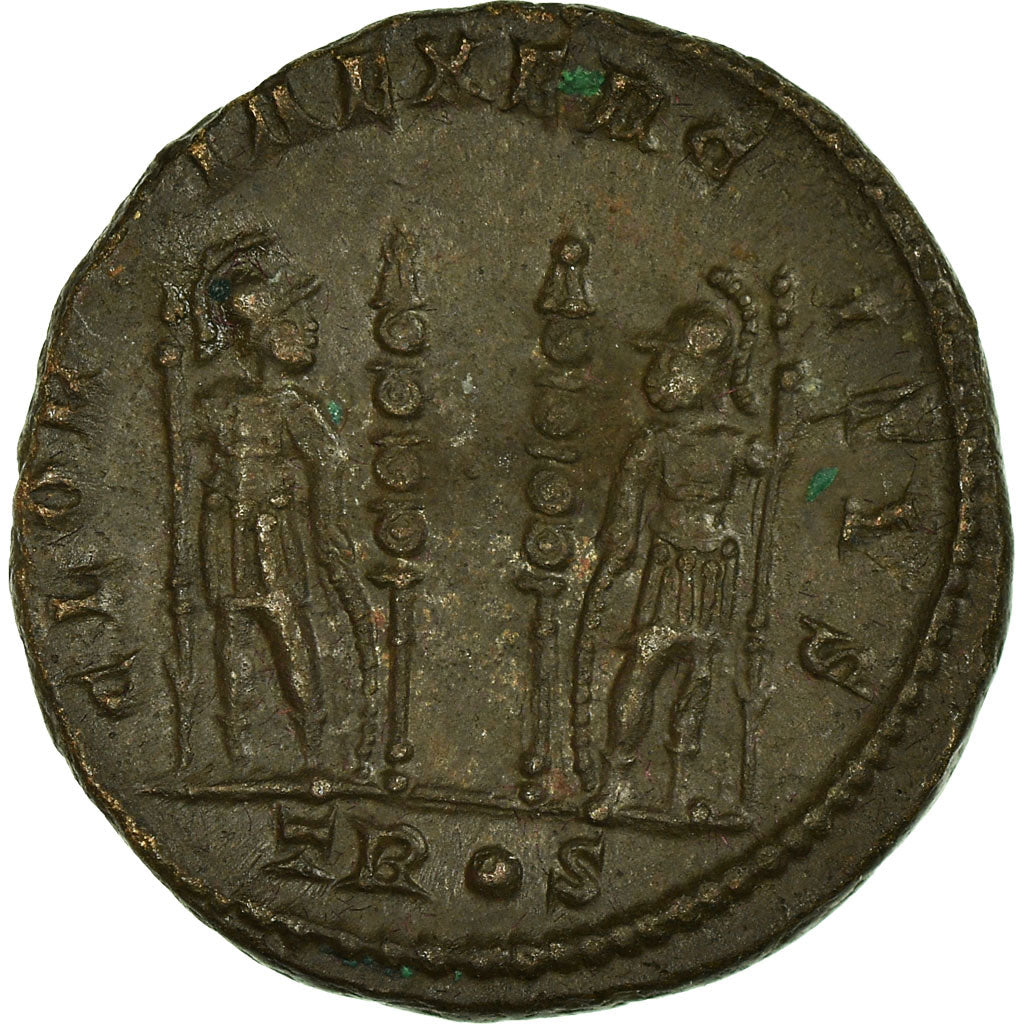 Coin, Constantine II, Nummus, 333-334, Trier, AU(55-58), Copper, RIC:550