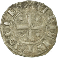 Coin, France, Champagne, Thibaut II, Denarius, Provins et Sens, VF(30-35)