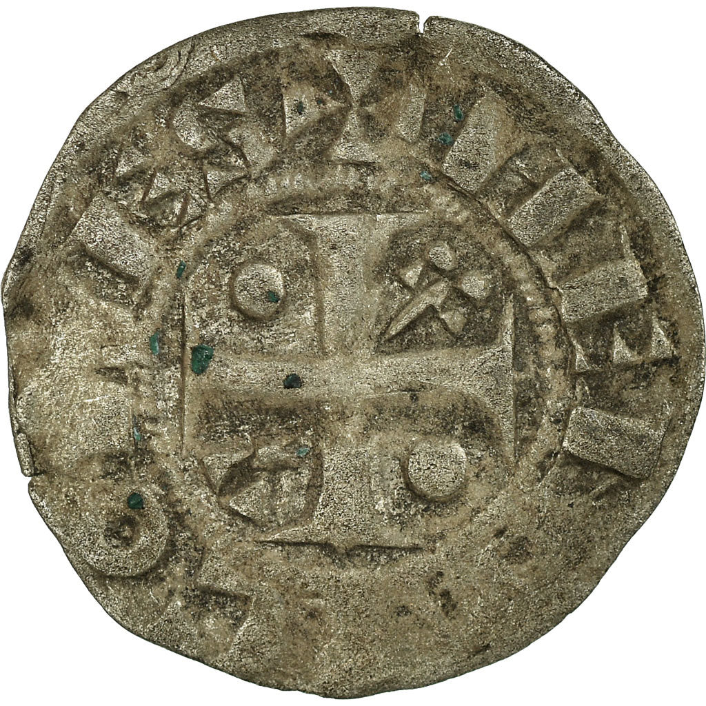 Moneta, Francia, Champagne, Thibaut II, Obol, Provins et Sens, Rare, MB+