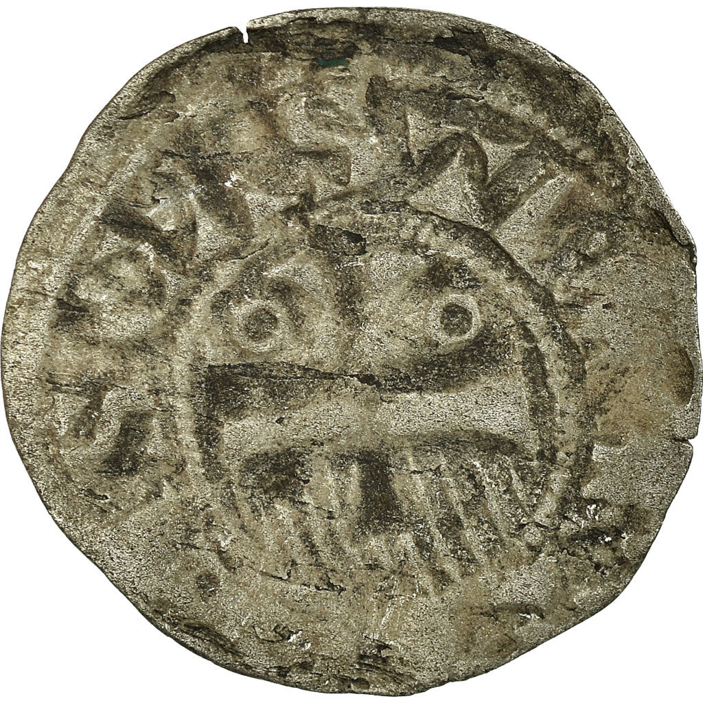 Moneta, Francia, Champagne, Thibaut II, Obol, Provins et Sens, Rare, MB+