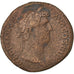 Hadrian, Sestertius, VF(20-25), Copper, Cohen #1205, 25.80