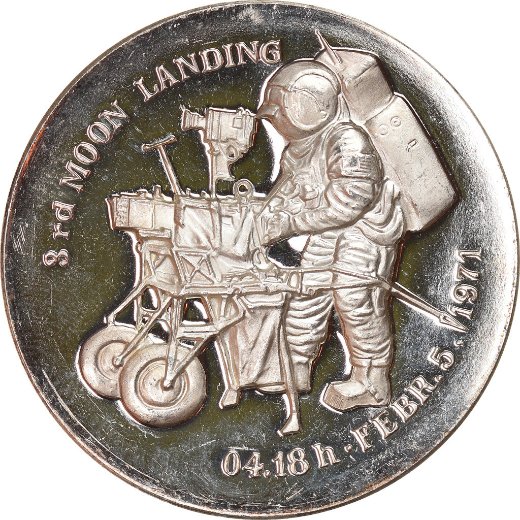 Switzerland, Medal, Apollo 14, Shepard, Roosaz, Mitchell, Sciences &